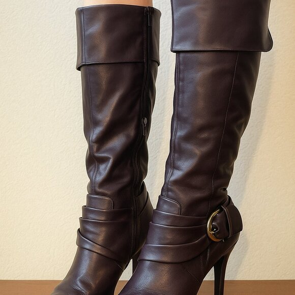 Rampage size 8m purple high heeled boots - Picture 2 of 10